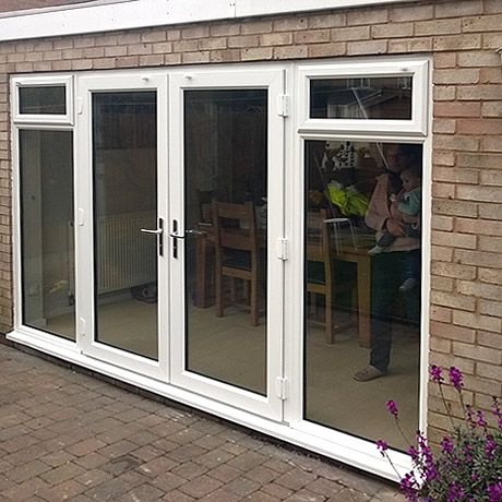 double glazed french doors with sidescreens installed in solihull by, www.solihullwindows.co.uk